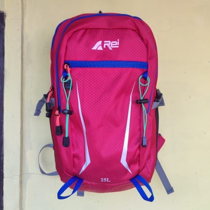 ✔C.Hyl S✔ - READY STOCK daypack arei 25l tas Ransel pria anti air - Rei 25L merah