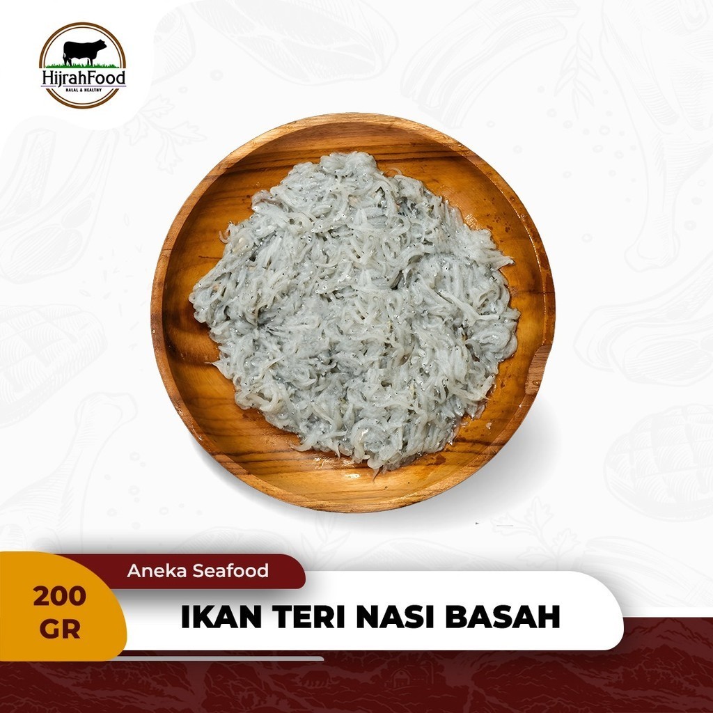 

Hijrahfood Ikan Teri Nasi Basah 200 gram Tawar Frozen