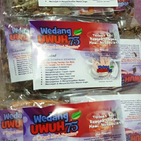 

TERJUAL Wedang Uwuh 75 si Rempah Merah (Secang, Jahe, Kapulaga, Gula Batu, Cen