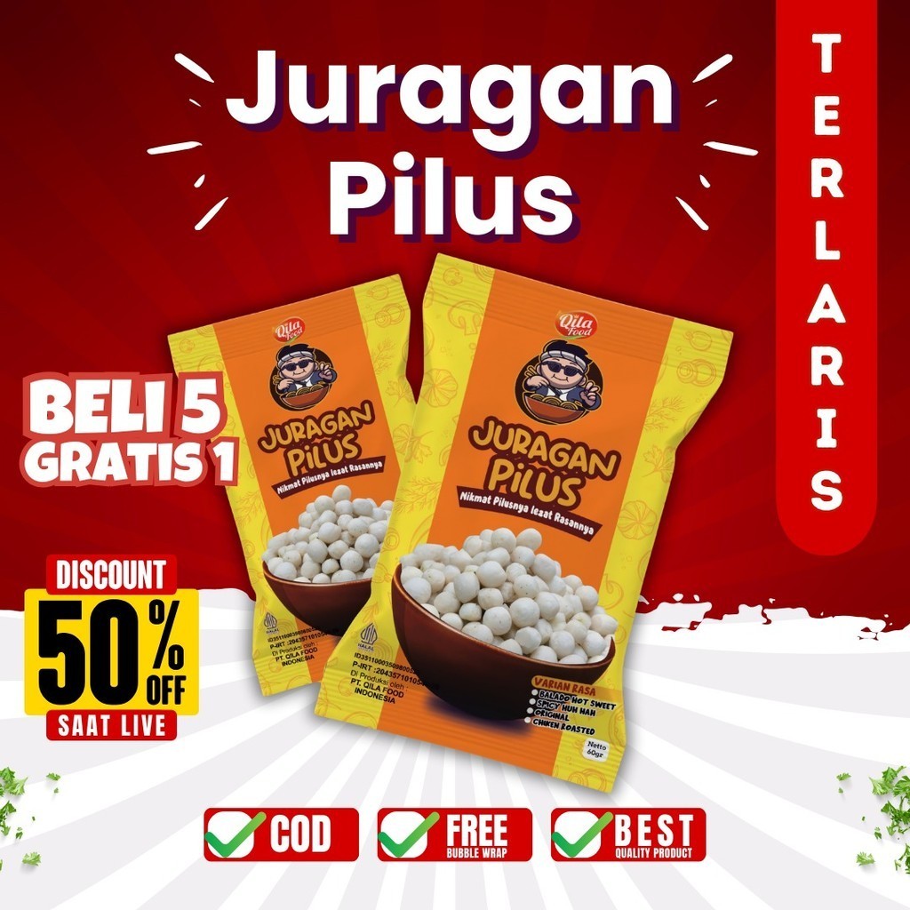 

PILUS GURIH PEDAS MANIS ǀ PILUS CIKUR SARI RASA ǀPILUS TIC TAC ǀ PILUS RASA RENDANG SAPI