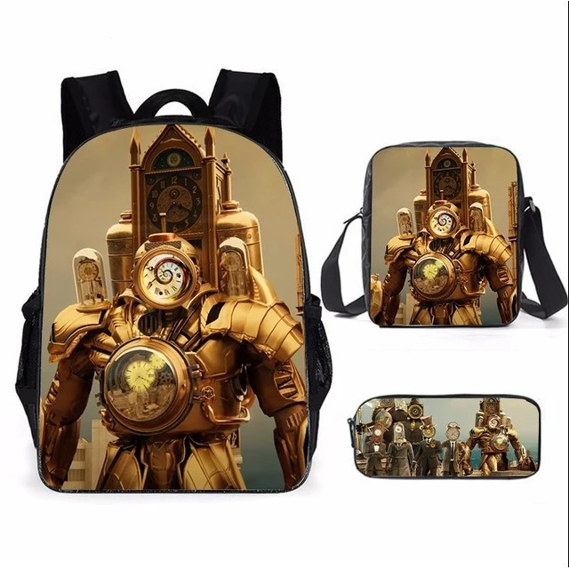 

Game Peripherals Skibidi Toilet Toilet Man Spoof School Bag Primary School Student Backpack Shoulder Bag Pencil Bag Gift