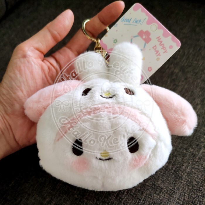 gantungan tas kunci dompet koin boneka kepala melody kuromi pochacco - melody