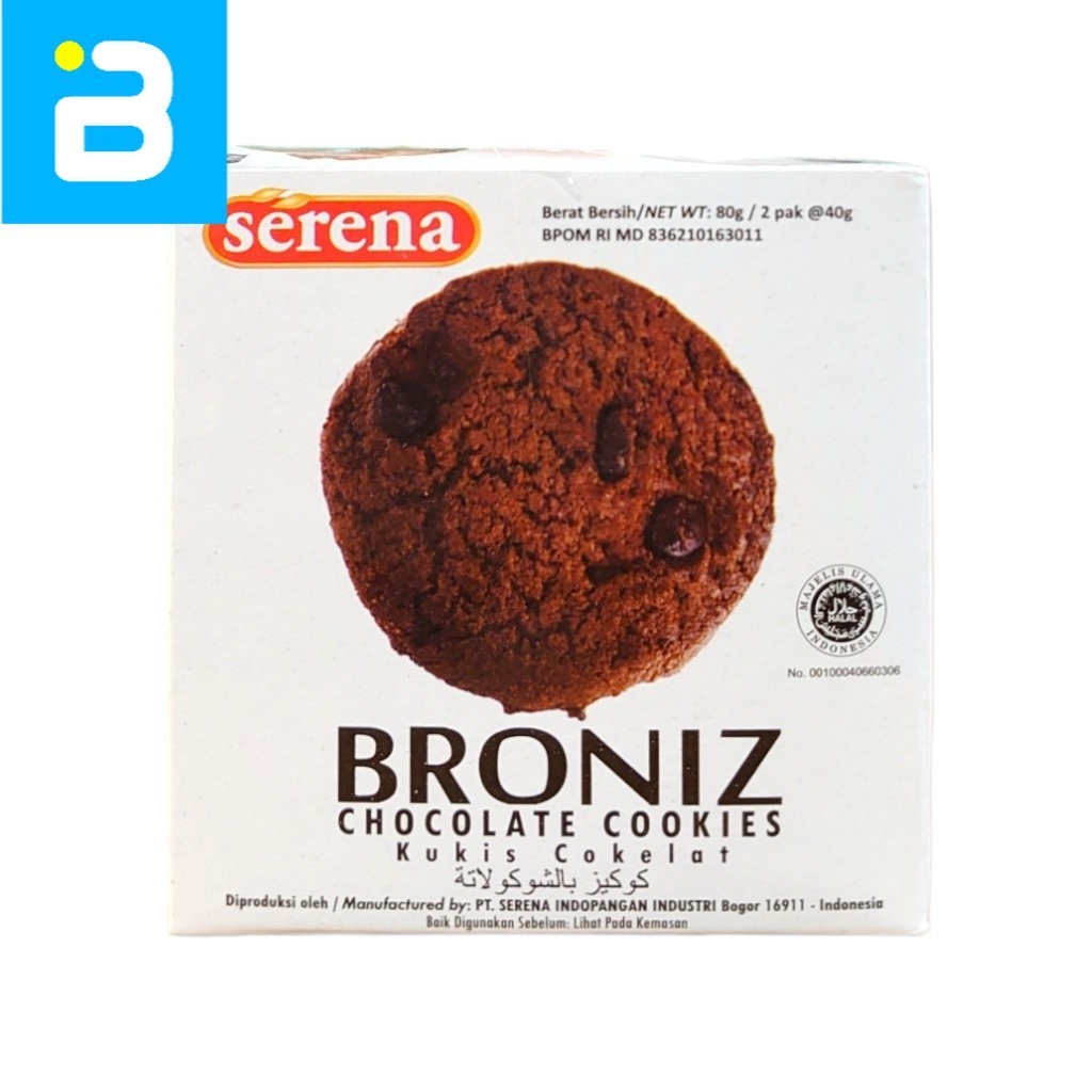 

Serena Broniz Chocolate Cookies 80 G