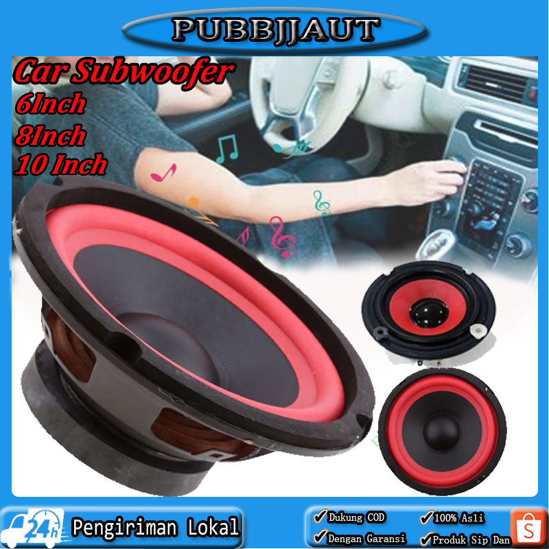 Speaker Subwoofer Mobil 6 Inci 8 Inci 10 Inci Subwoofer Subwoofer Speaker Kelas Menengah Mobil