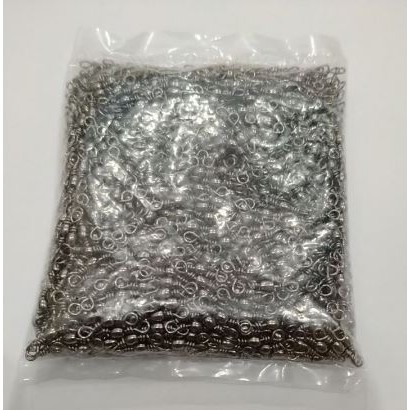 Kili - kili Pancing Barrel swivel INDIGO warna hitam isi per 1000 pcs - 12