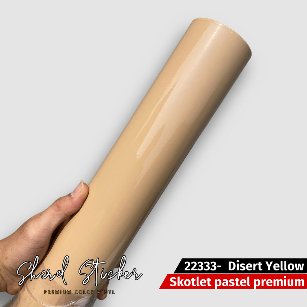 Skotlet coklat muda Sticker Dusty Brown Pastel / Stiker Coklat Susu Glossy