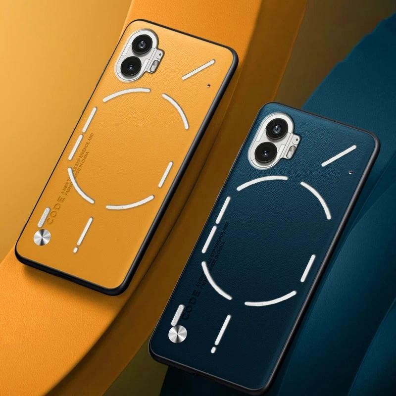 New Phone case Nothing Phone 1 2 Carbon Fibre Leather Silicone Full Protection Casing For Nothing Ph