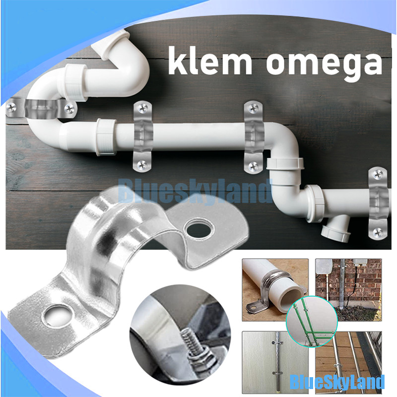 Klem Pipa Plat Besi Tebal / Klem Paralon Plat Besi Tebal / Klem Pipa Paralon Model Omega