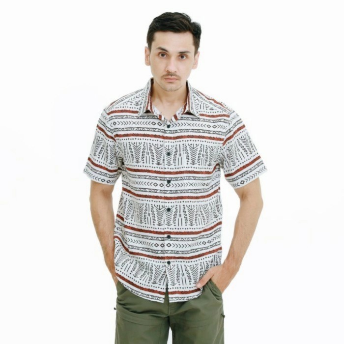 Kemeja Eiger X Tribes Ss 5654 - Putih