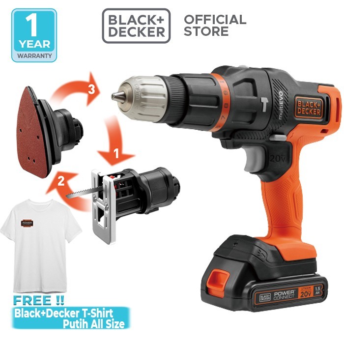 Black+Decker Multi Evo 3 Heads Kit (EVO185B1-B1) - EVO185B1 Only