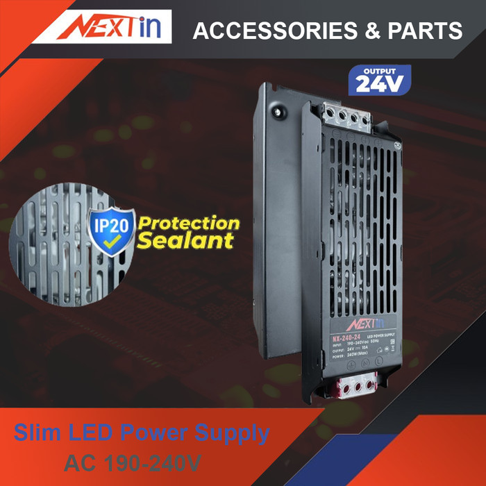 NEXTIN Slim LED Power Supply Travo Slim 24V 5A 10A 15A 20A  - 5A - 120W