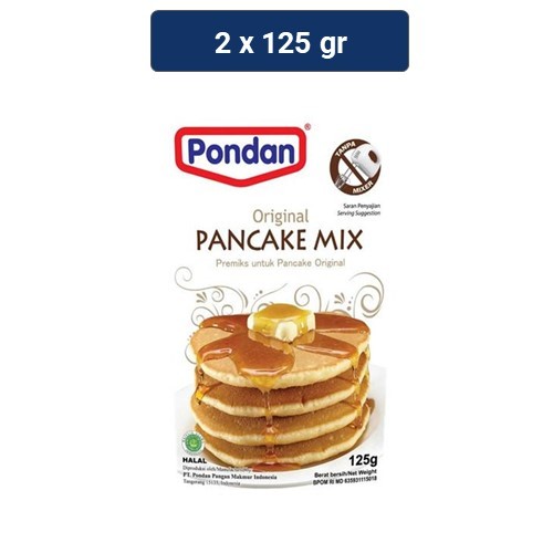

Pondan Pancake Original Tepung Premiks 2 x 125 gr