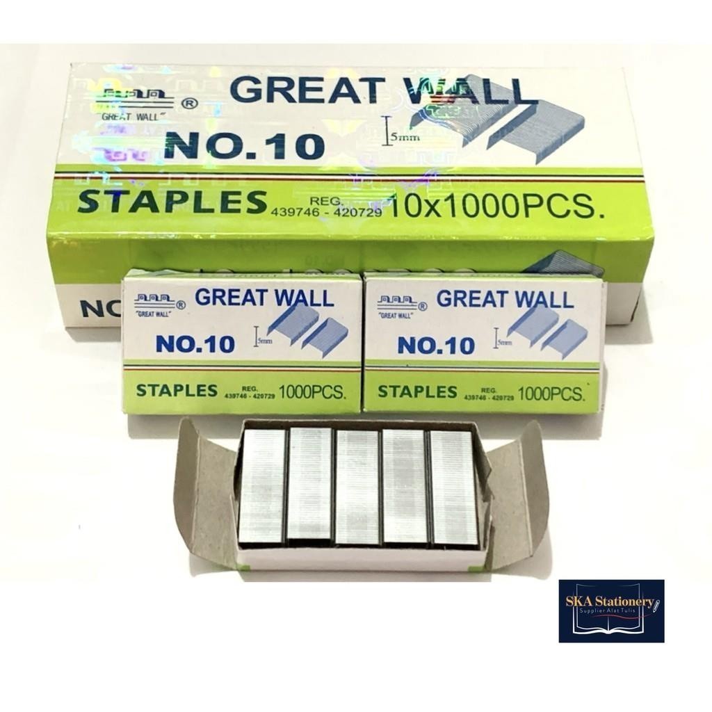 

PROMO Refill/Isi Staples Greatwall no 10 ORI (Pak) | nunungsky