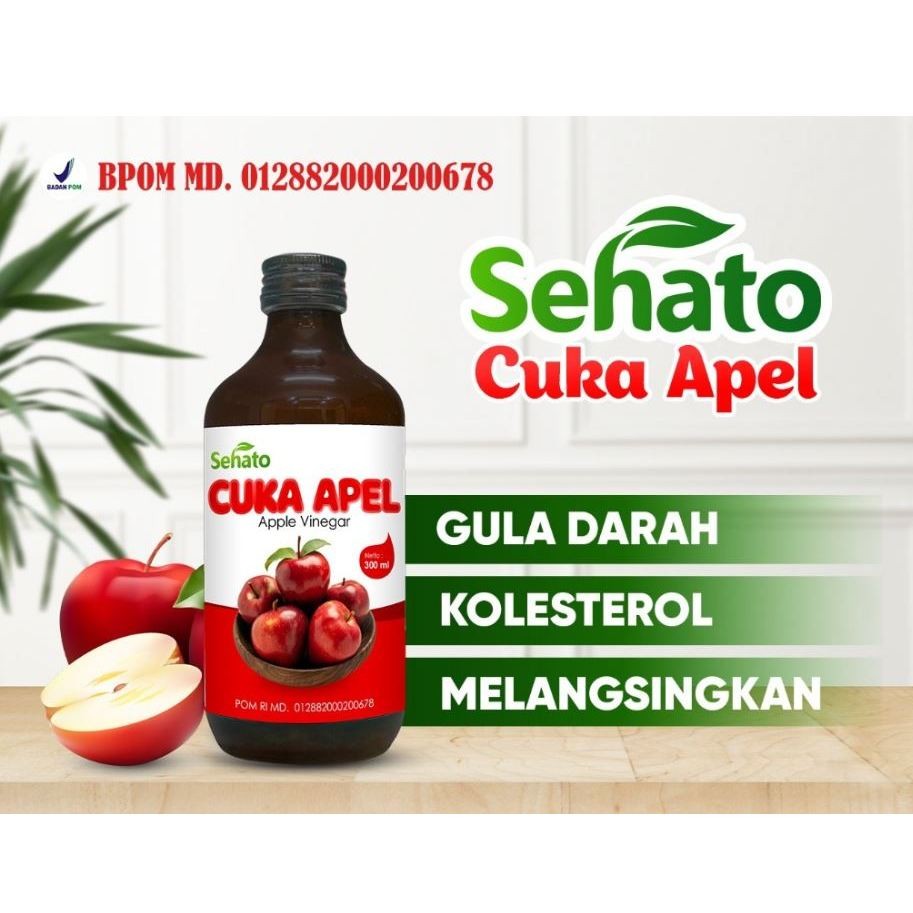 

Cuka Apel Sehato Untuk Batu Empedu dan Diet BPOM Apple Vinegar - 300 ml