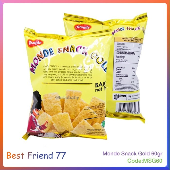 

Cemilan Monde Snack Gold 60gr Cemilan Snack / Cemilan Sehat Ibu & Anak