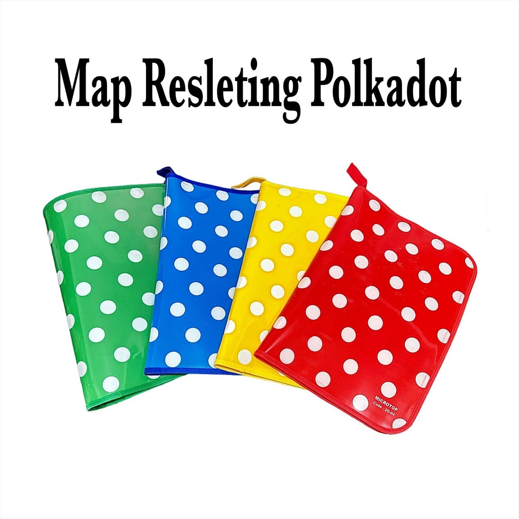 

Map Zipper Resleting Jaring Jala POLKADOT / Tas Dokumen (Pcs)