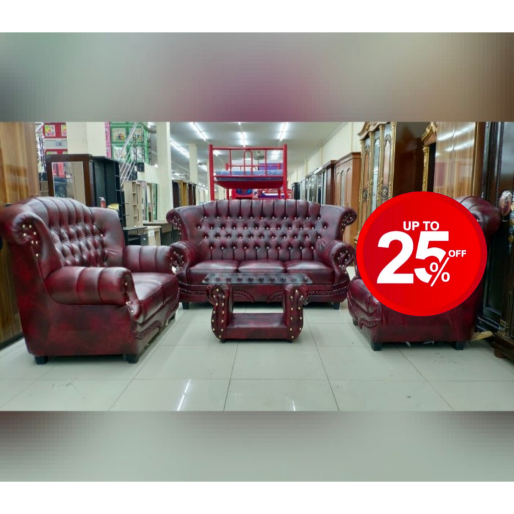Sofa Jaguar / Sofa wash 321 + Meja Bahan Oscar