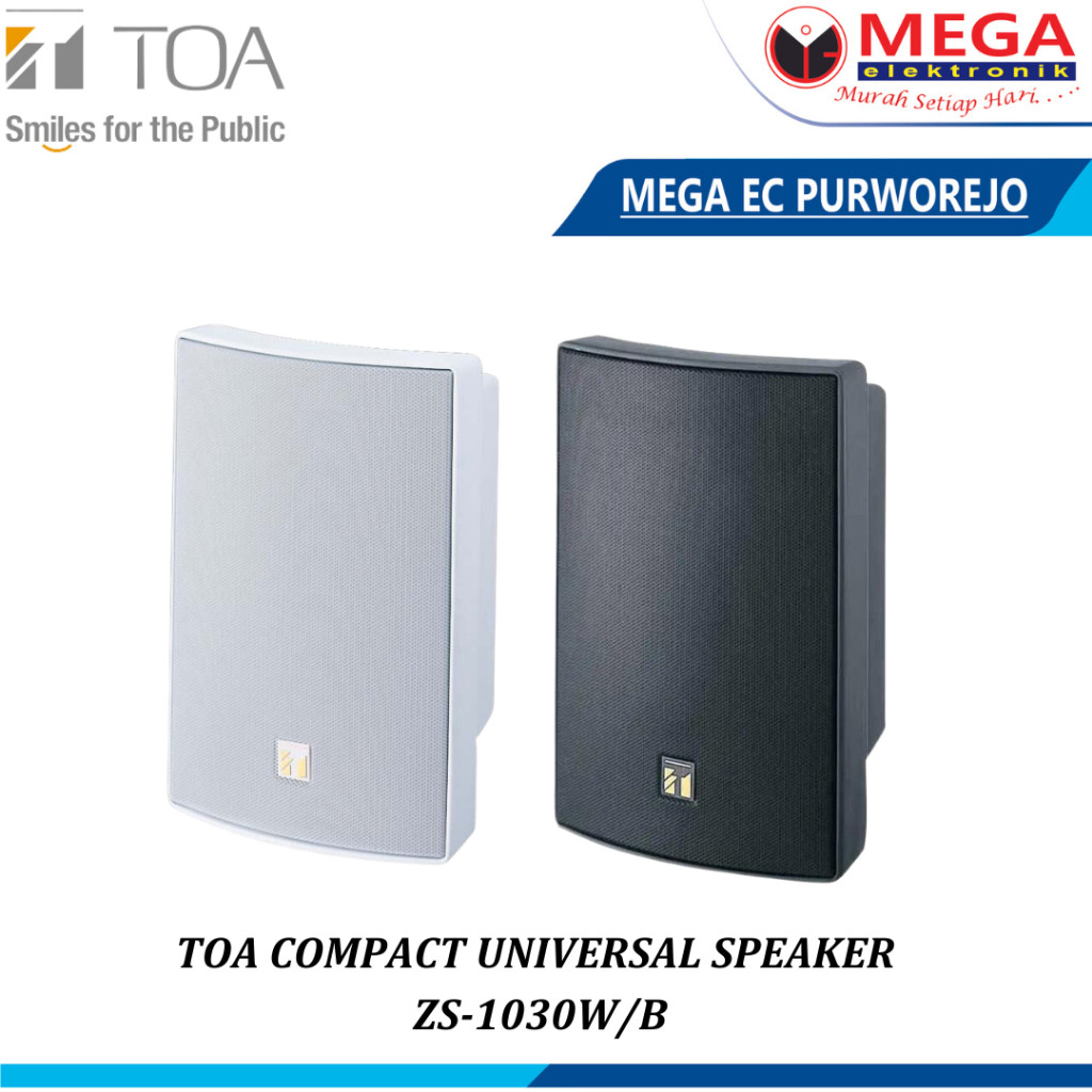 TOA COMPACT UNIVERSAL SPEAKER ZS-1030W / ZS 1030W / ZS-1030B / ZS 1030B
