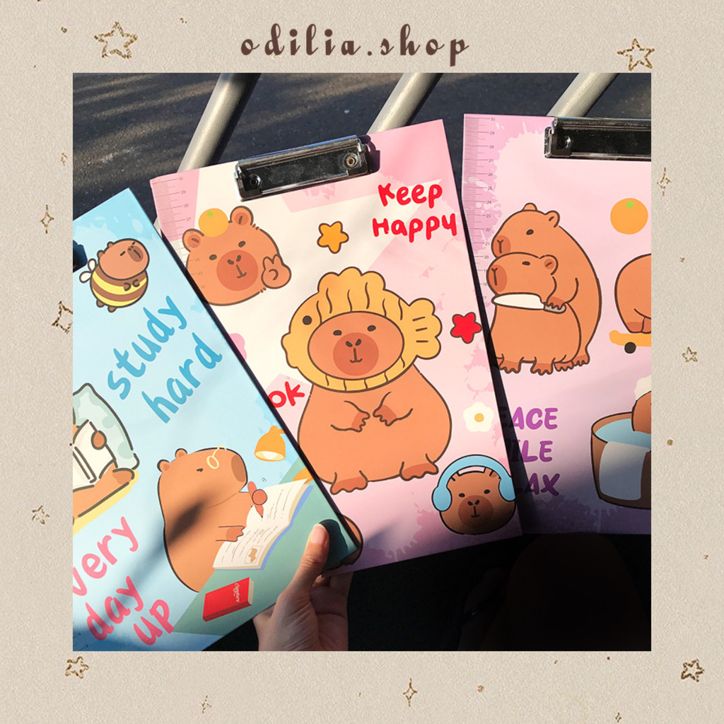 

Papan Ujian A4 Karakter Capybara Aesthetic Clipboard Kapibara Lucu Stationery Korea Anak Sekolah Papan Jalan Alas Kertas Gambar Kantor Atk Bjb Banjar Banjarbaru Odilia.Shop