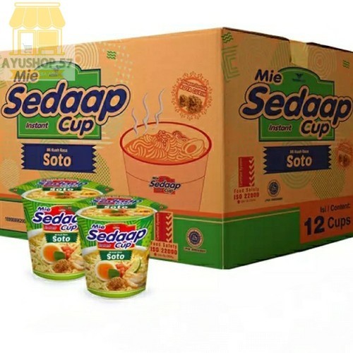 

Mie Sedaap Cup 1 Dus isi 12pcs All Varian Rasa - Soto - AYUSHOP57