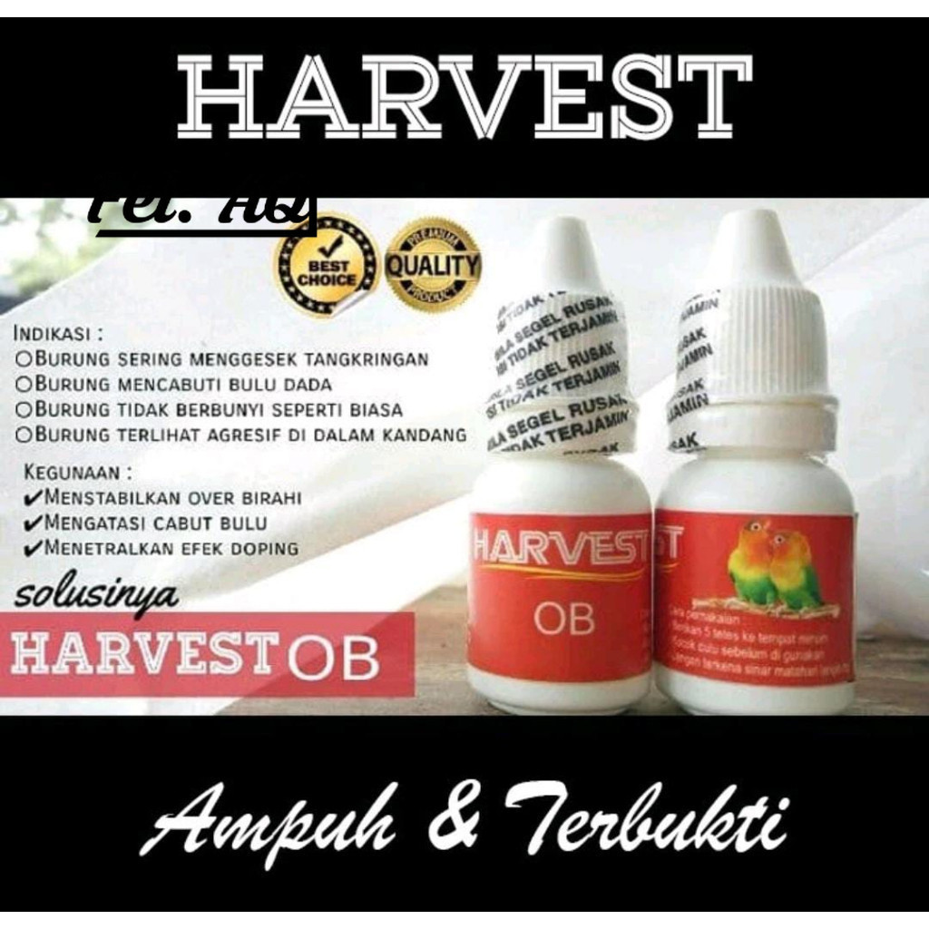 harvest ob over birahi obat penurun birahi cabut bulu untuk semua burung MURAH BERKUALITAS