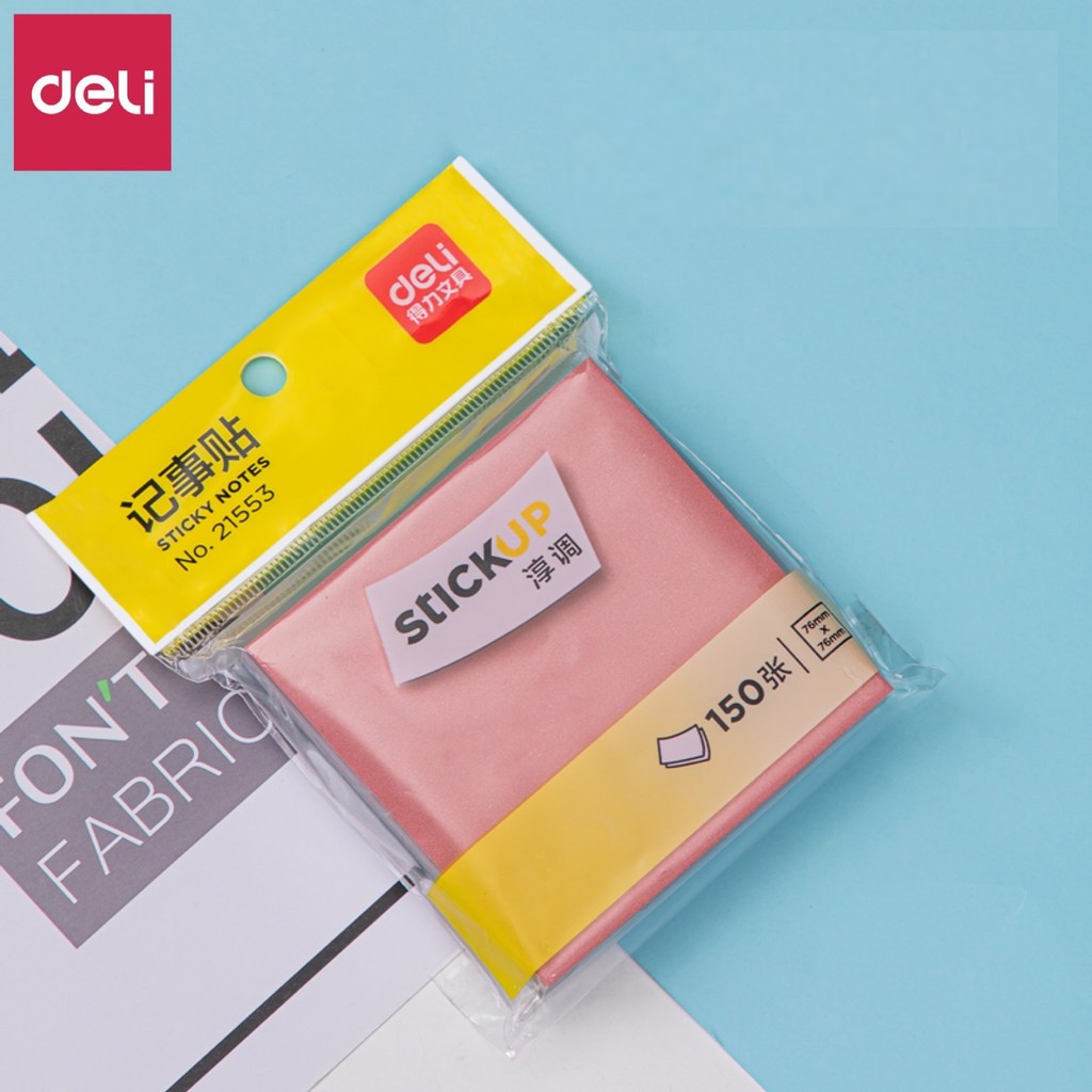 

DELI016 Deli Sticky Note / Memo Tempel 76 x 76 mm 150 lembar Kertas