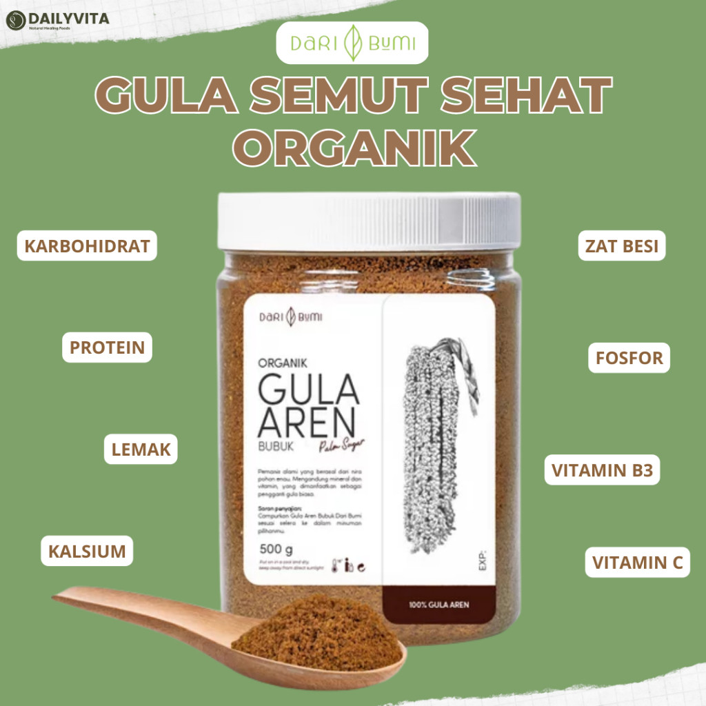 

Dari bumi - Gula Aren Bubuk Organik 500 gr