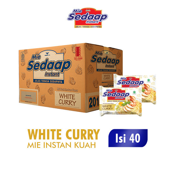 

Sedaap Mie Instan White Curry 81 gr Dus (Isi 40 pcs)