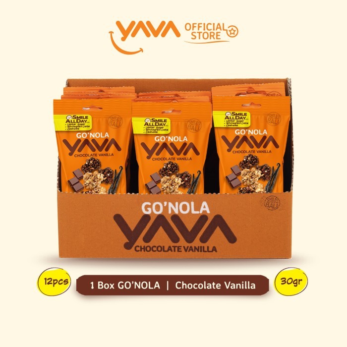 

YAVA Carton Pack Go'Nola Chocolate Vanilla ( 12 x 30g )