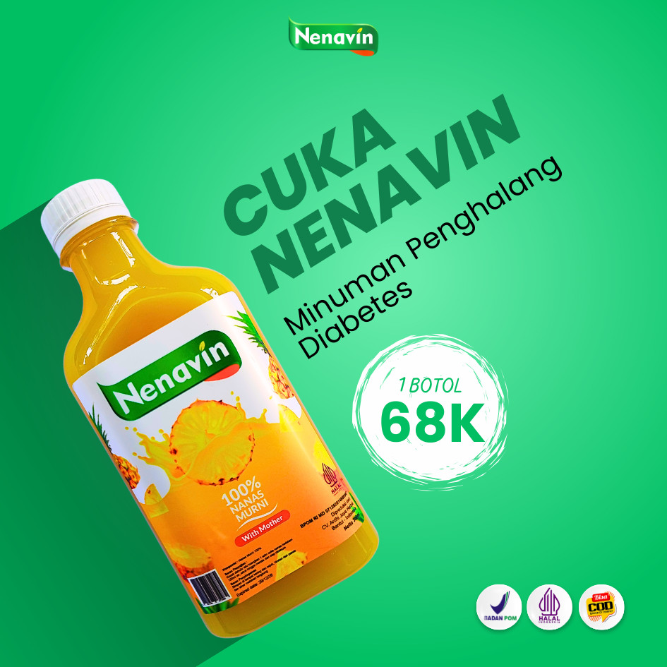 

Nenavin 300ml - Cuka Nanas Alami Minuman Penghalang Diabetes