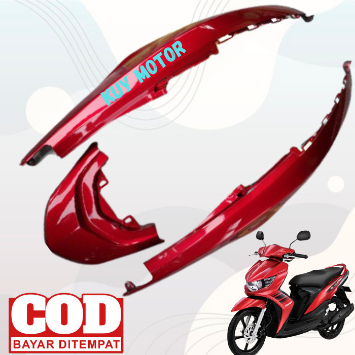 Cover Body Sayap Belakang + Tutup Motor Yamaha Mio Soul GT Warna Merah