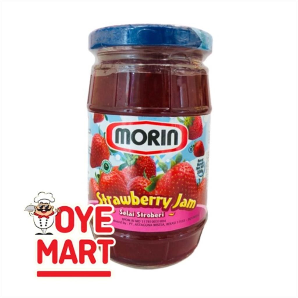 MORIN STRAWBERRY JAM 330GR / SELAI STRAWBERRY MORIN JAR SELAI ROTI