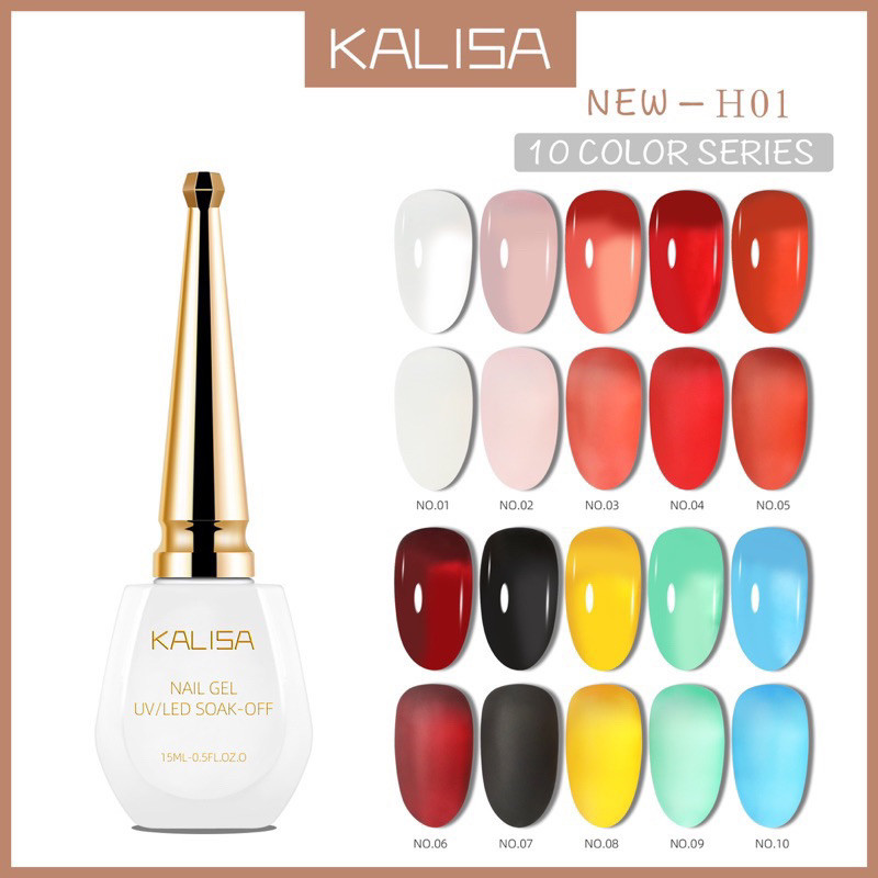 KALISA H-01 SET NAIL GEL POLISH JELLY SET FOR NAIL GEL POLISH KUTEK GEL
