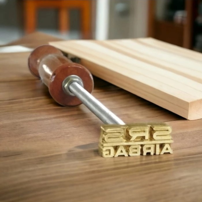 

Stempel Branding Stamp SRS Airbag Logo Emboss Jok Baklit Kulit Oscar
