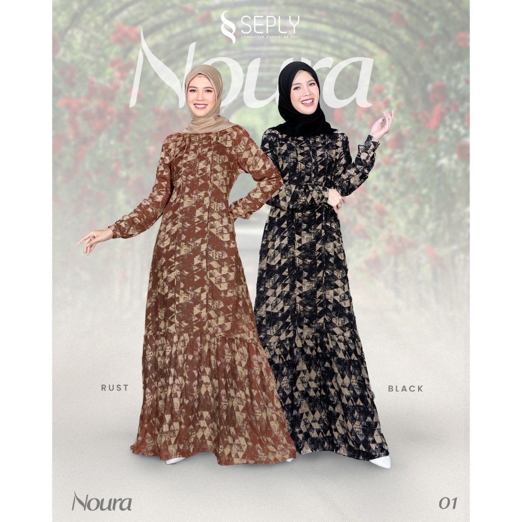SEPLY Gamis Daily Dress Gamis Wanita Noura 01