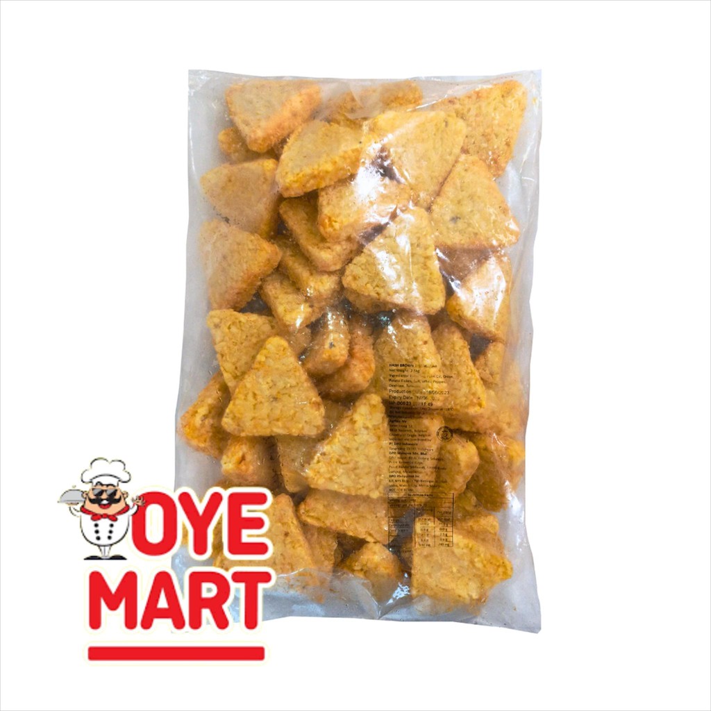 

FOODCRAFT HASH BROWN TRIANGULAR 2,5KG BELGIA/ KENTANG GORENG
