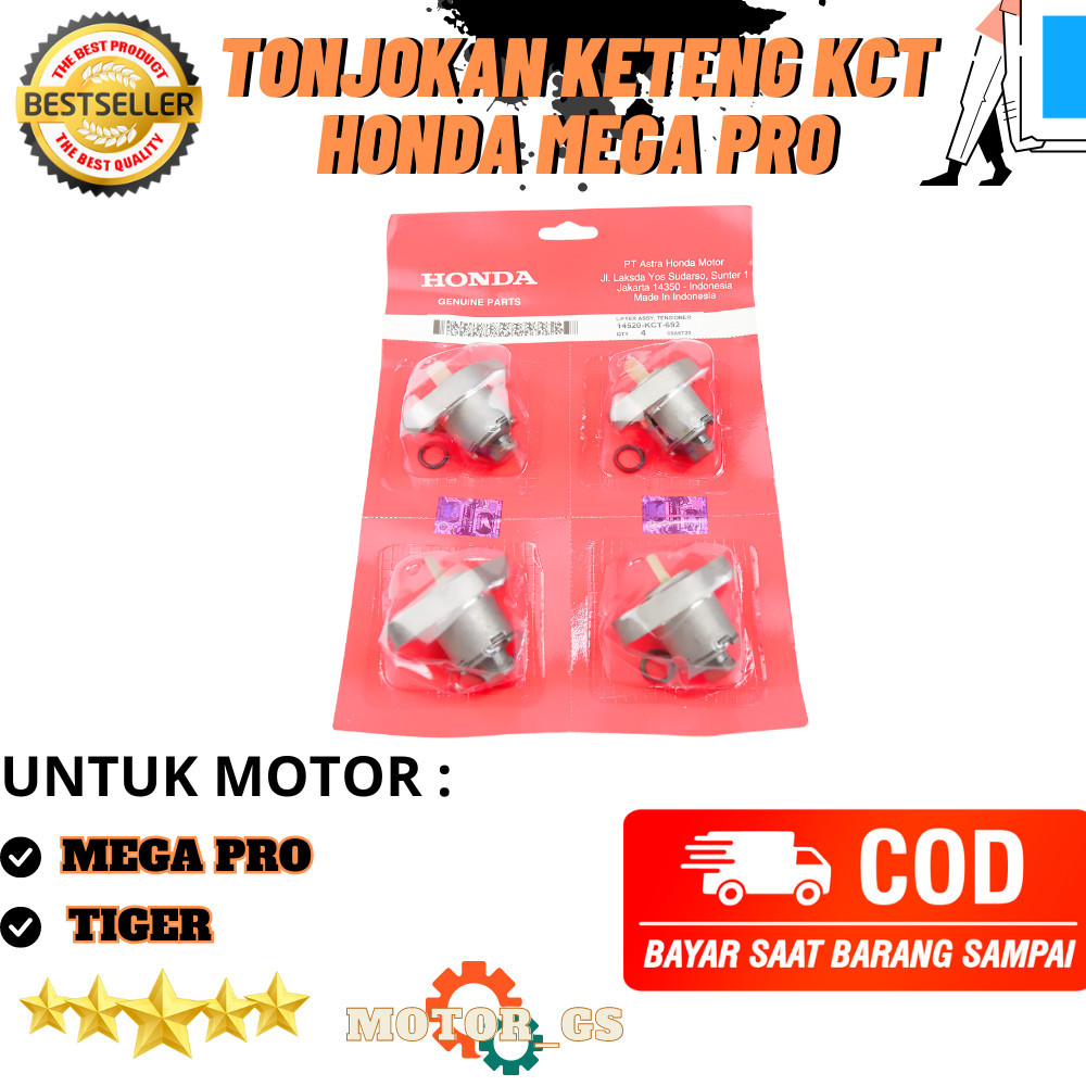 Tonjokan Keteng KCT Motor Honda Mega Pro / Lifter Assy Tensioner Tiger - 14520-KCT-692 MOTOSHOP