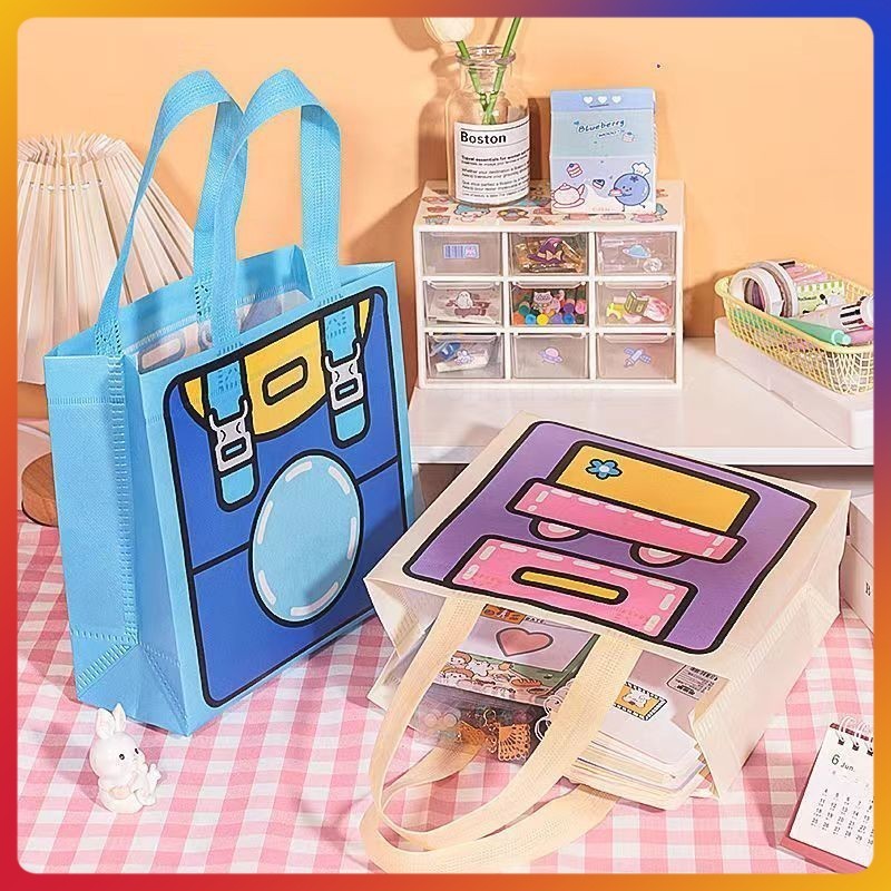 

Tas Hampers Non Woven Anti Air Tema TAS SEKOLAH Tote Bag / Hand Bag Ulang Tahun/tas hadiah tas belanja