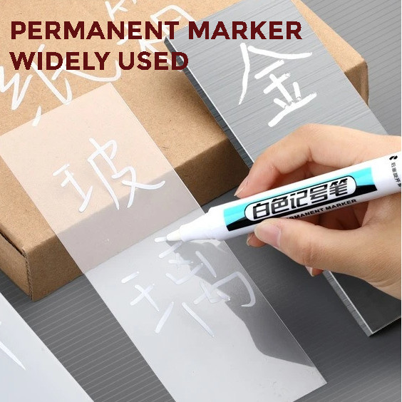 

Spidol Permanen Waterproof Quick Dry Oily Marker 2.5mm 10 PCS