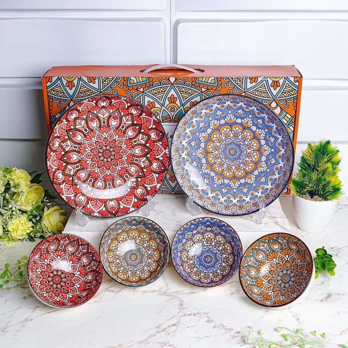 

DISKON JAPANESE SET TABLEWARE / PIRING SET JEPANG / JAPANESE HAMPERS BOWL - Bohemia 2 P 4 B