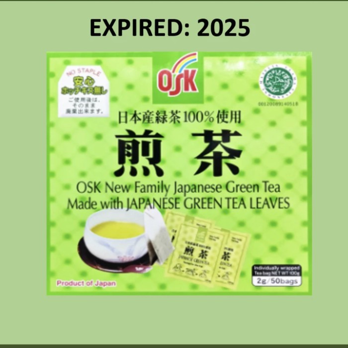 

MURAHHHH osk japanese green tea 50 - Green tea, Pakai dus