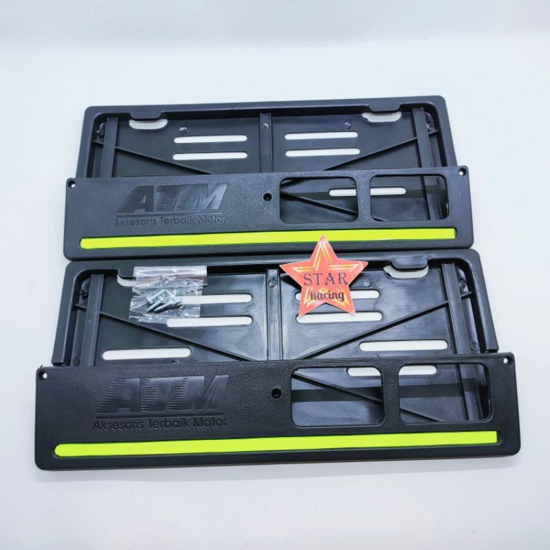 cover plat/dudukan plat nomor variasi - tatakan plat nomor motor variasi warna