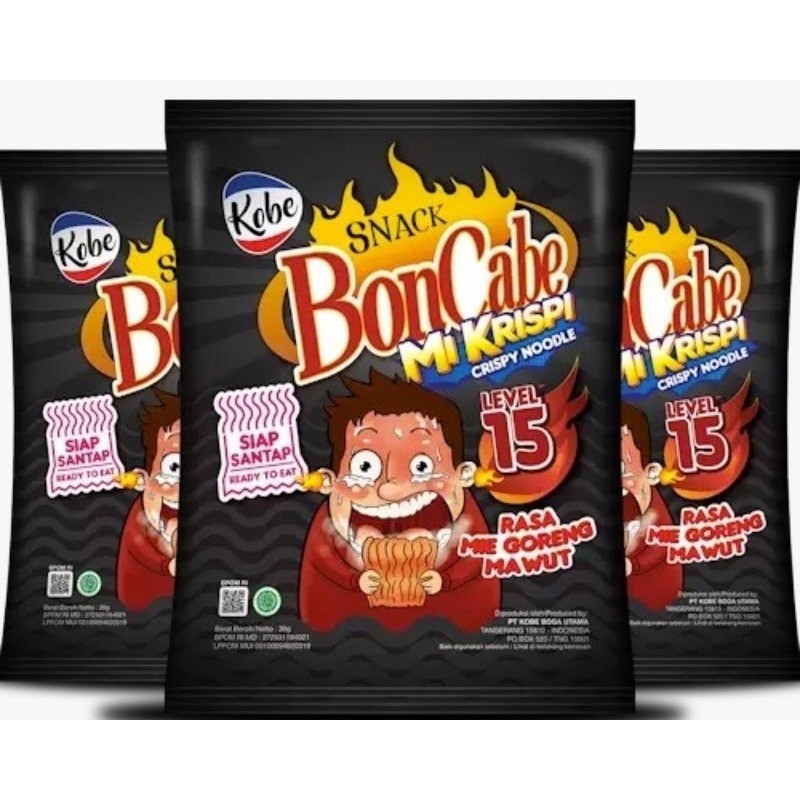

Snack Bon Cabe Mi Krispi Level 15 Gram Dan 30 Gram