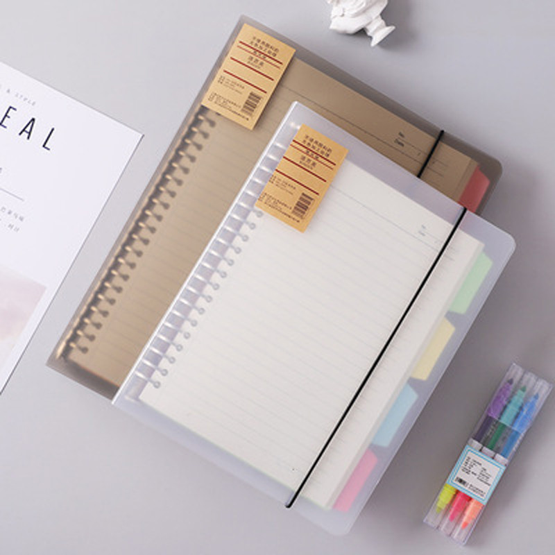 

A4/B5/A5 Loose Leaf Refill Binder Notebook Blank/Line/Grid/Cornell Replacable Metal Ring Office&School Supplies Stationery