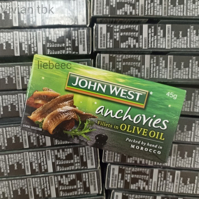 

vv Anchovy ANCHOVIES Fillets in Olive Oil JOHN WEST 45GR / 45 GR JOHNWEST
