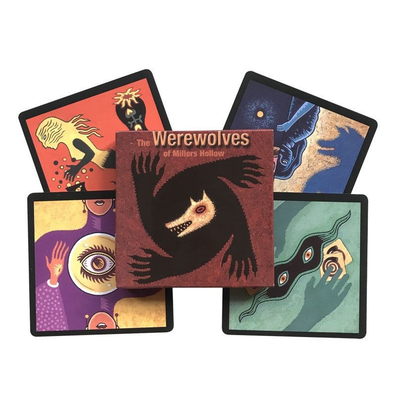 

Hot selling The Werewolf Cards A 24 Table Game With Paper Guidebook Puzzle Leisure Family Friend Party Games Card