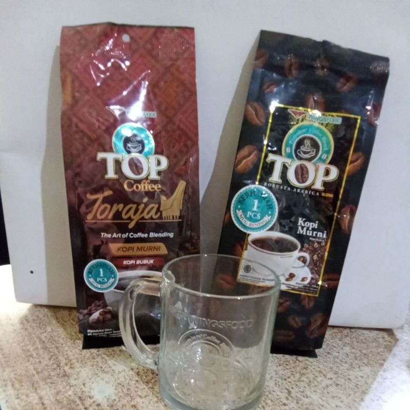 

️YERAH GROSIR️ WINGSFOOD TOP COFEE KOPI TORAJA KOPI MURNI 158GR