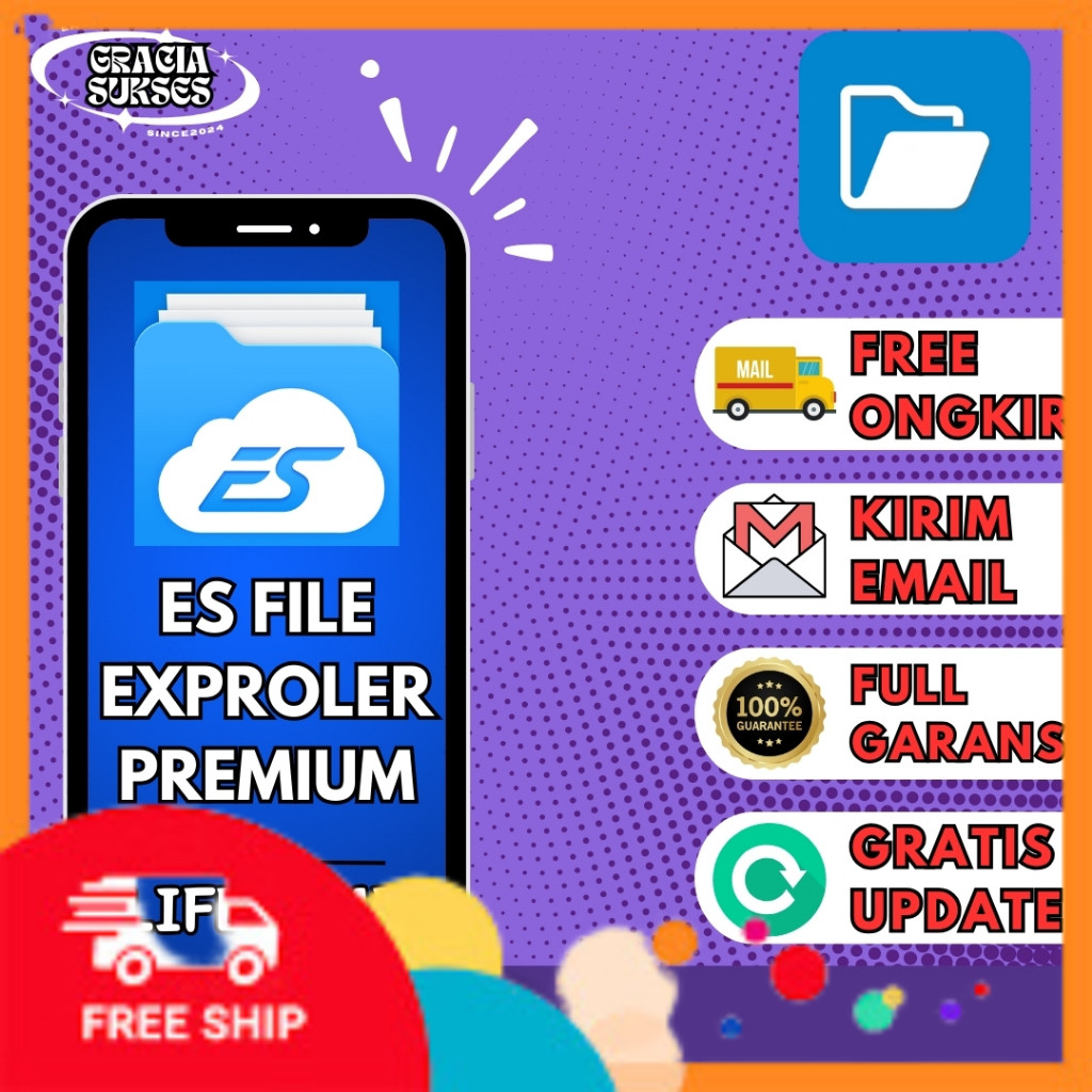 ES File Explorer Pro Premium Lifetime Bergaransi Selamanya Gold