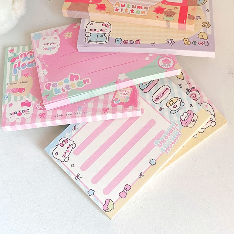 

Ins Cute Korean Memo Pad Material Paper Notepad Stationery Supplies Office Accessories for Desk Journal Memo Pad Scrapbooking