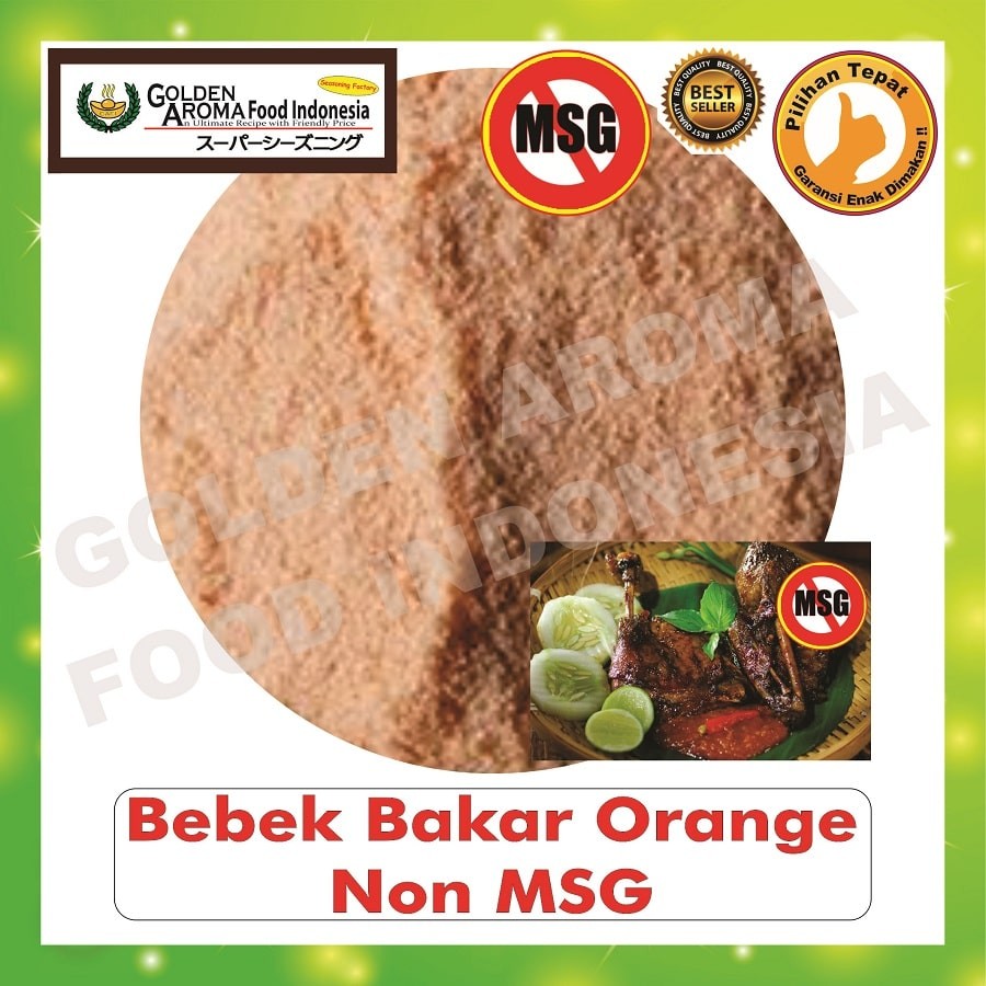 

Bubuk Tabur Rasa bebek bakar Non MSG orange 500gr Bumbu Serbaguna Murah Halal 1/2Kg Seasoning Powder